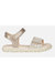 Geox Girls Haiti Leather Sandals (Beige)