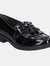 Geox Girls J Agata A Slip On Leather Shoe (Black) (3.5 Toddler) - Black