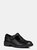 Geox Girls J Casey G. E Leather School Shoe (Black) (6 Big Kid) - Black