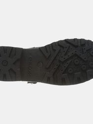 Geox Girls J Casey G. E Leather School Shoe (Black) (6 Big Kid)