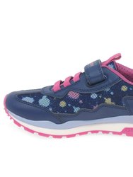 Geox Girls Pavel Sneakers (Navy/Red)