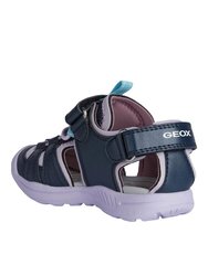 Geox Girls Vaniett Leather Sandals