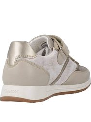 Geox J Jensea Girls G. A Slip On Sneaker (Beige)