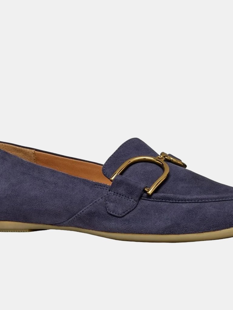 Geox Womens/Ladies Palmaria Suede Loafers (Navy) (10.5) - Navy