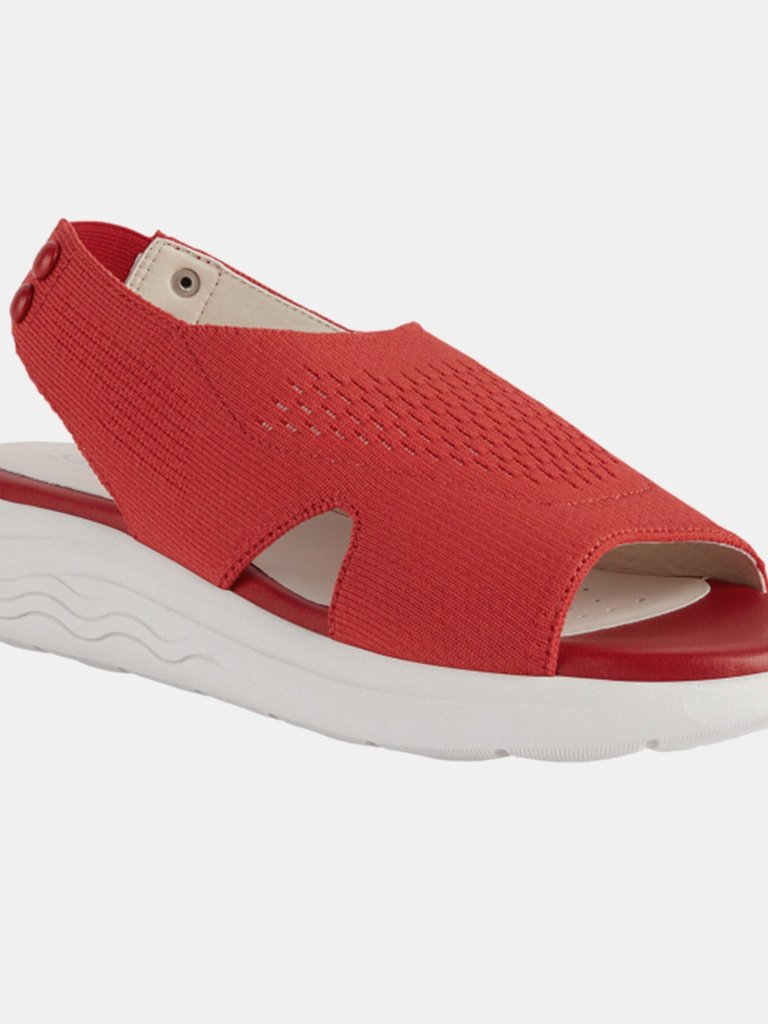 Geox Womens/Ladies Spherica Ec5 Sandals - Red