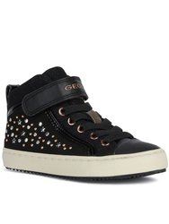 Girls J Kalispera Suede Sneakers - Black