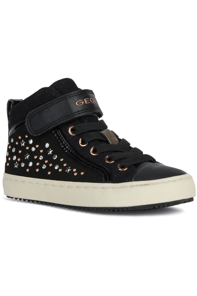 Girls J Kalispera Suede Sneakers - Black