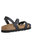 Ladies Brionia Jewel Leather Sandals - Black