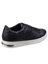 Womens Jaysen Metallic Flat Sneakers - Black