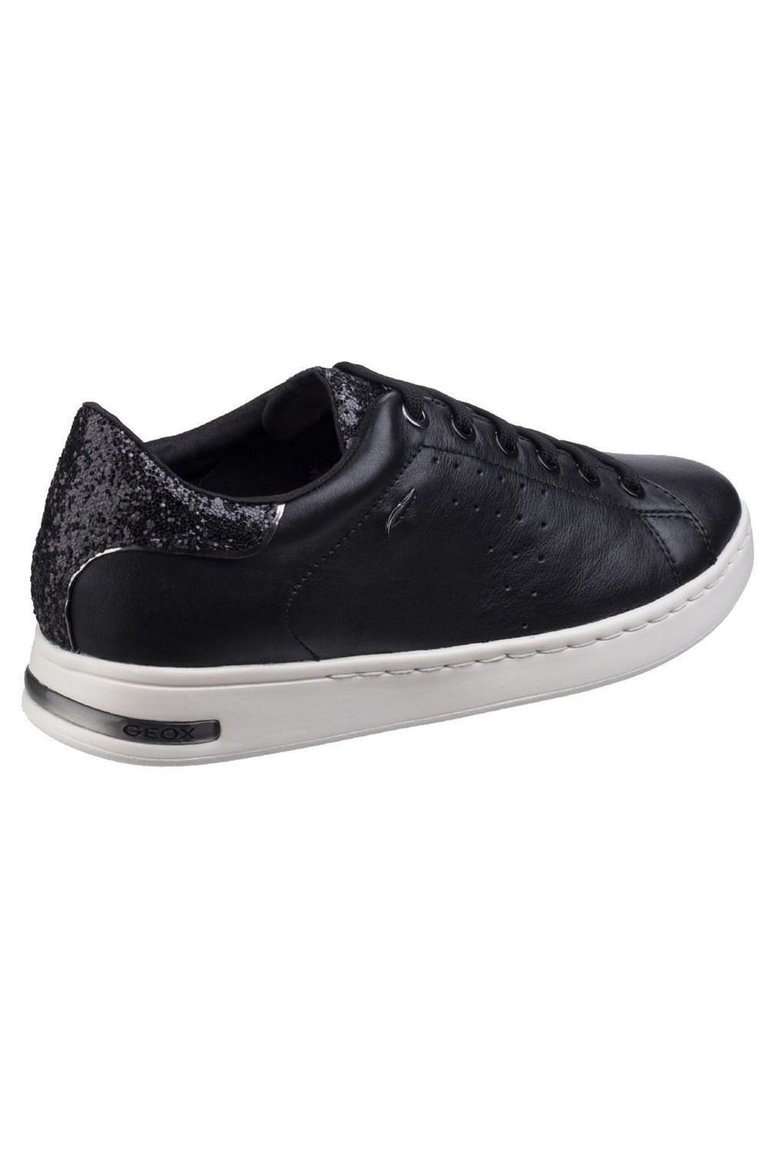 Womens Jaysen Metallic Flat Sneakers - Black