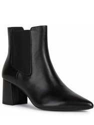 Womens/Ladies Bigliana Leather Ankle Boots - Black