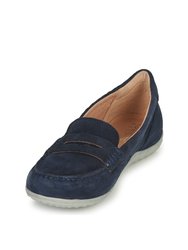 Womens/Ladies D Vega A Moccasin Slip On Shoe - Blue - Blue