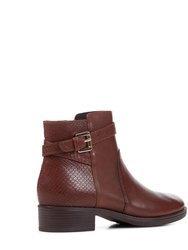 Womens/Ladies Felicity Leather Ankle Boots