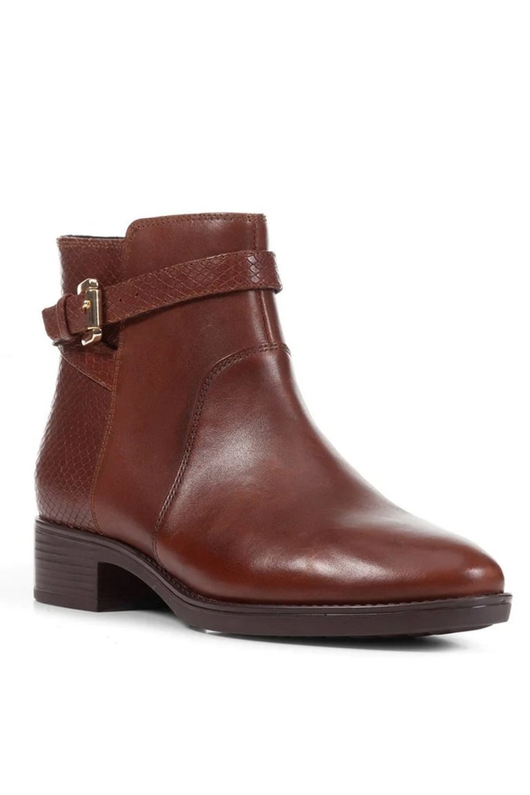 Womens/Ladies Felicity Leather Ankle Boots