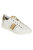 Womens/Ladies Jaysen Leather Sneakers - White/Gold