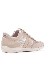 Womens/Ladies Myria Suede Sneakers - Light Taupe