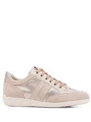 Womens/Ladies Myria Suede Sneakers - Light Taupe