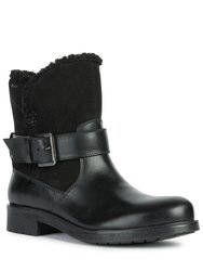 Womens/Ladies Rawelle Nappa Leather Ankle Boots - Black - Black