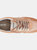 Womens/Ladies Tabelya Leather Sneakers - Peach