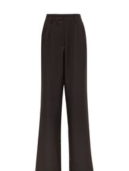 Alexandra High-Waisted Pants - Coffee - Coffee