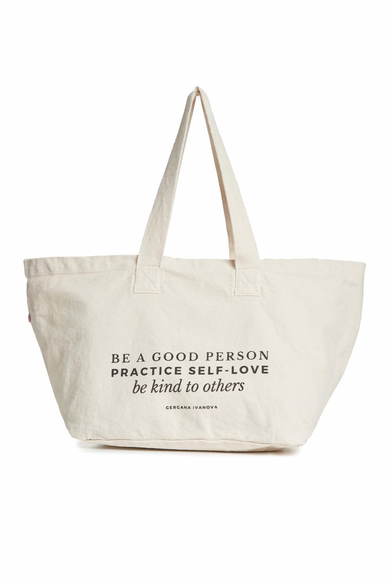 Be Kind Tote - Beige - Beige