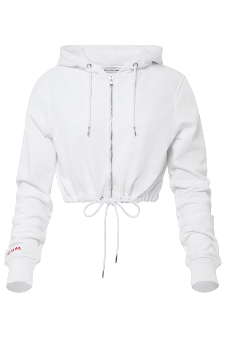 Booked And Busy Hoodie - White - White