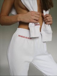 Booked & Busy Joggers - White
