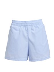 Isabella Cotton Shorts - Sky Blue