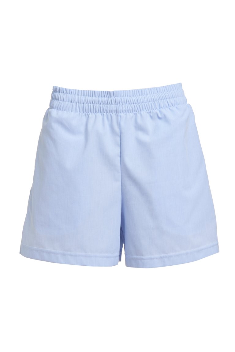 Isabella Cotton Shorts - Sky Blue