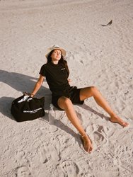 Organic Cotton Logo Shorts - Black