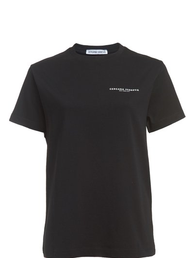 Gergana Ivanova Organic Cotton Logo T-Shirt - Black product