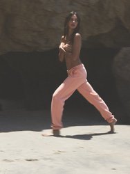 Organic Cotton Self-Love Joggers - Salmon