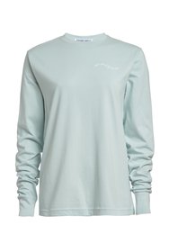 Organic Cotton Self-Love Long Sleeve Shirt - Sky Blue - Sky Blue