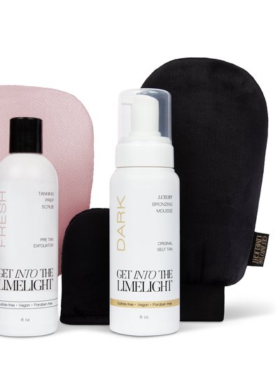 Get Into The Limelight Self-Tanning Mousse + Exfoliating Scrub + Mitts product