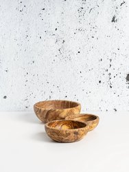 Olive Wood Nesting Bowls - Set Of 3