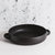 Stoneware Serving Plate With Handles 13.4" - Matte Black