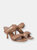 Perni 03 Double Strap Sandal - Nude Brown