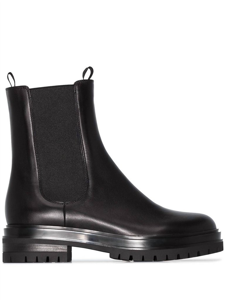 Chester Leather Chelsea Boots In Black - Black