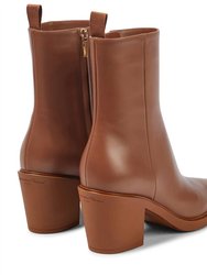 Dylan Leather Zip Bootie