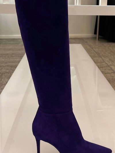 Gianvito Rossi Jules Over The Knee Zip Suede Boots product