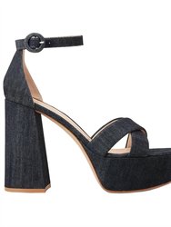 Sheridan Platform Sandal - Denim