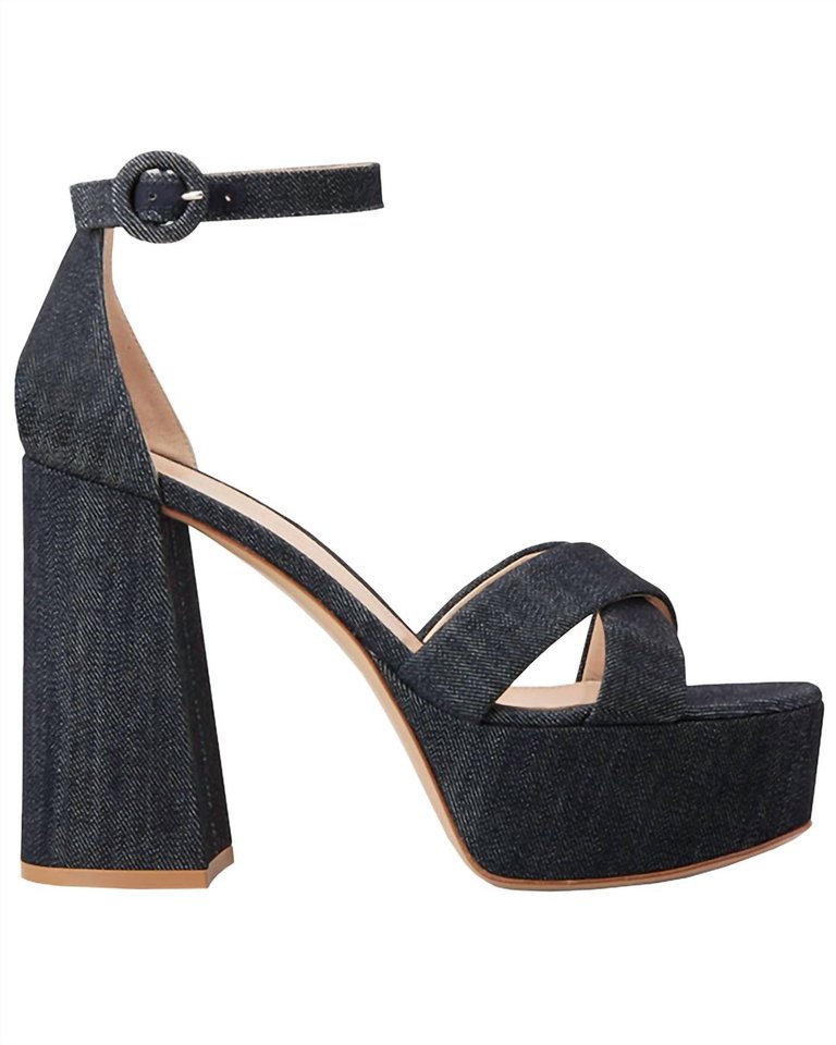 Sheridan Platform Sandal - Denim