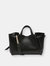 Giaquinto Women's Natural Leather Tote - Black