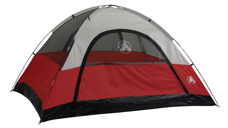 Gigatent 4 Person Camping Tent Heavy Duty Backpacking Tent - Weather and Flame Resistant – Fast and Easy Set-Up – 9’x7’ Floor, 58” Peak Height