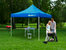 Pop Up Canopy 10' x 10' - Rain And Waterproof, Fire Retardant, Adjustable Height Up to 130" - Outdoor Party Tent