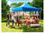 Pop Up Canopy 10' x 10' - Rain And Waterproof, Fire Retardant, Adjustable Height Up to 130" - Outdoor Party Tent