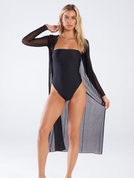 Marie Mesh Coverup - Black