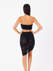 Odette Top & Skirt - Black