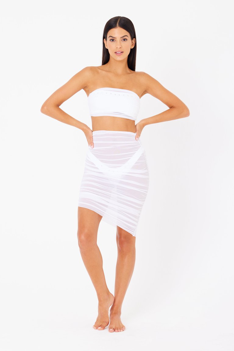 Odette Top & Skirt - White - White