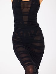 Stevie Midi Dress - Black